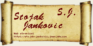 Stojak Janković vizit kartica